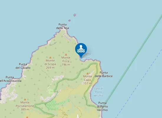 Map of SPIAGGIA DELLA MORTOLA