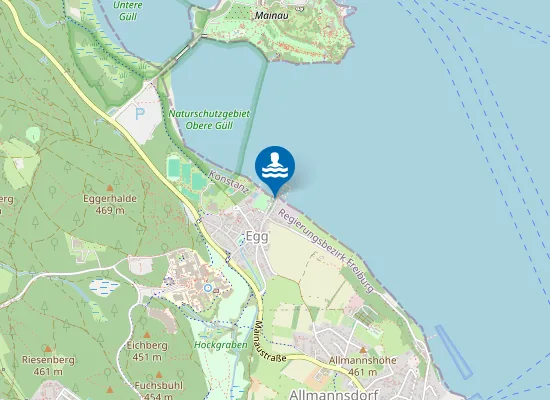 Map of EGG WASSERSPORTGELAENDE UNI KONSTANZ