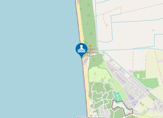 Map of FOSSO SEGGIO DI BOLGHERI