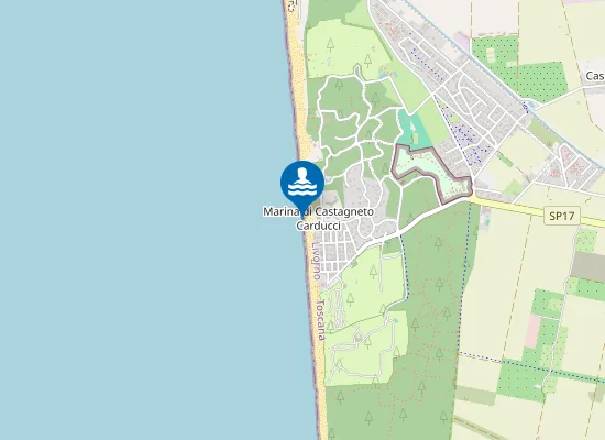 Map of FORTE DI CASTAGNETO NORD