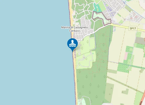 Map of FORTE DI CASTAGNETO SUD