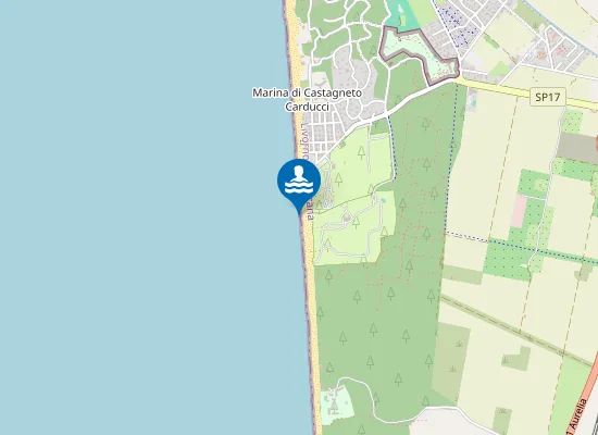 Map of CAMPEGGI DI CASTAGNETO