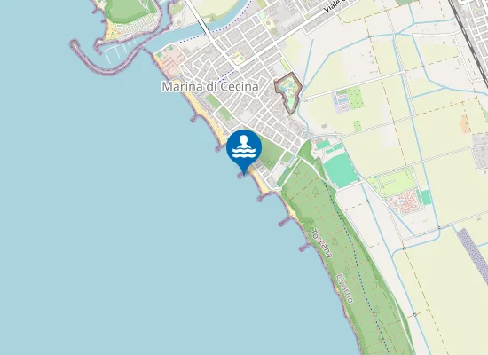 Map of MARINA DI CECINA SUD