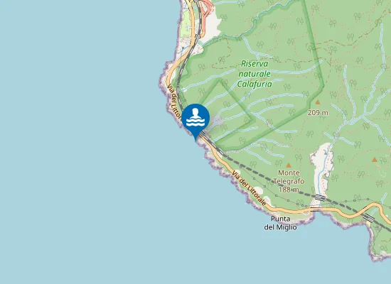 Map of CALAFURIA SUD