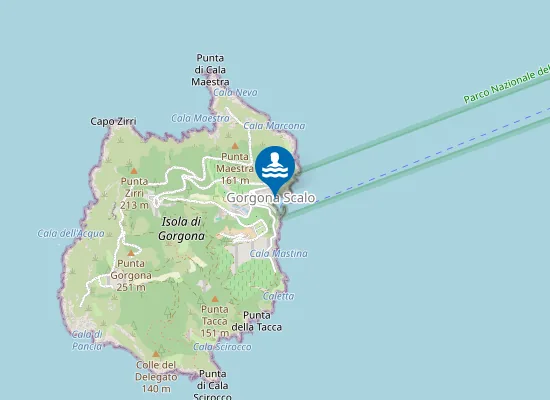 Map of GORGONA PORTO