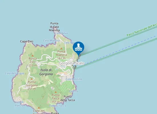 Map of GORGONA TORRE NUOVA