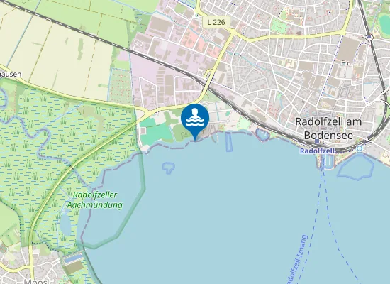 Map of RADOLFZELL STRANDBAD SAUNA OASE