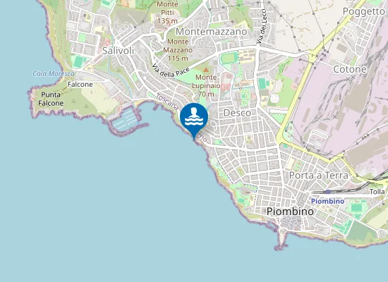 Map of LUNGOMARE MARCONI