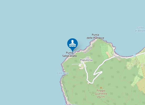 Map of PUNTA SALTACAVALLO