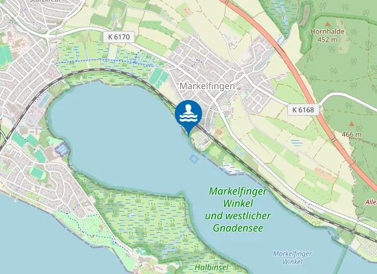 Map of MARKELFINGEN CAMPING UBADEPLATZ