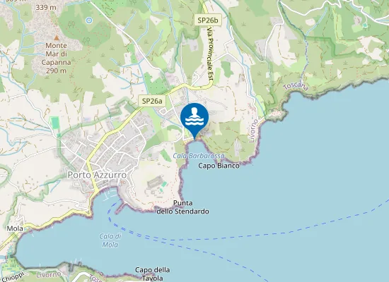 Map of SPIAGGIA DI BARBAROSSA