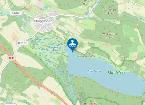 Map of MOEGGINGEN MINDELSEE