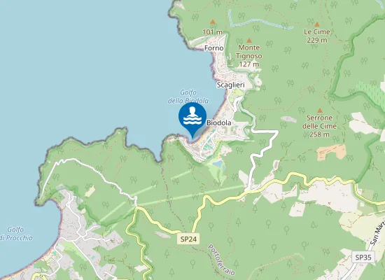 Map of LOC. LA BIODOLA