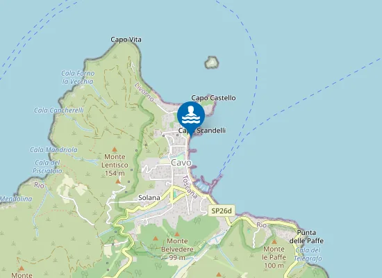 Map of CAVO - LUNGOMARE NORD