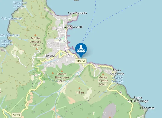 Map of CAVO - LUNGOMARE KENNEDY