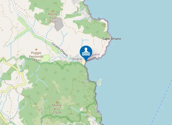 Map of LOC. SPIAGGIA DI ORTANO