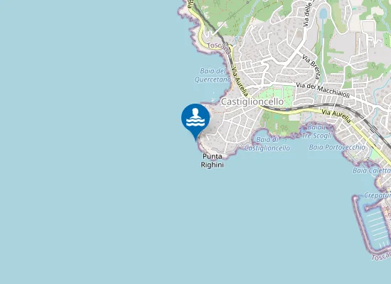 Map of CASTIGLIONCELLO-PUNTA RIGHINI