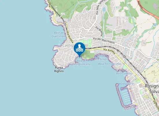 Map of CASTIGLIONCELLO - PORTICCIOLO NAUTICO