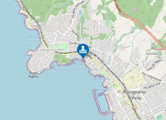 Map of CASTIGLIONCELLO - PORTO VECCHIO