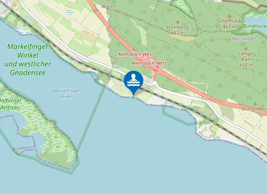 Map of REICHENAU CAMPING WILLAM SEEUFER ALLENSBACH