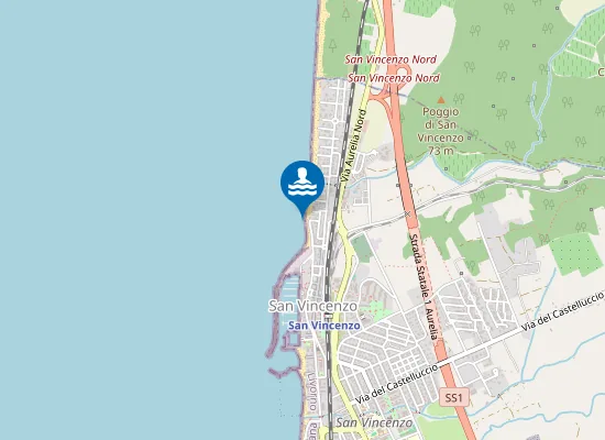 Map of SAN VINCENZO PORTO NORD
