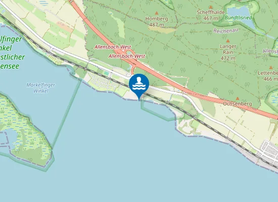 Map of REICHENAU CAMPING DGB SEEUFER ALLENSBACH