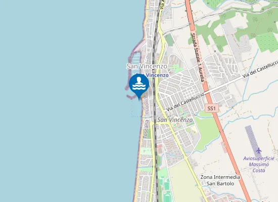 Map of SAN VINCENZO PORTO