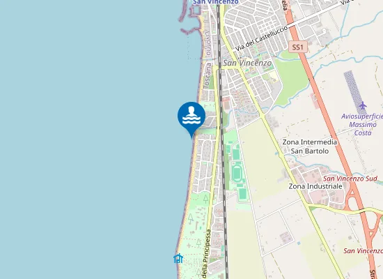 Map of PRINCIPESSA - VIA DELLA REPUBBLICA