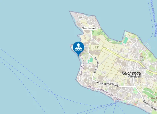 Map of REICHENAU CAMPING UND BADEPLATZ SANDSEELE