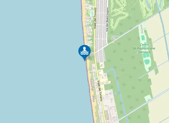 Map of TIRRENIA CENTRO