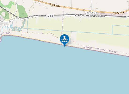 Map of SPIAGGIA LA TORBA