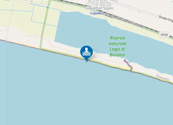 Map of SPIAGGIA LAGO DI BURANO