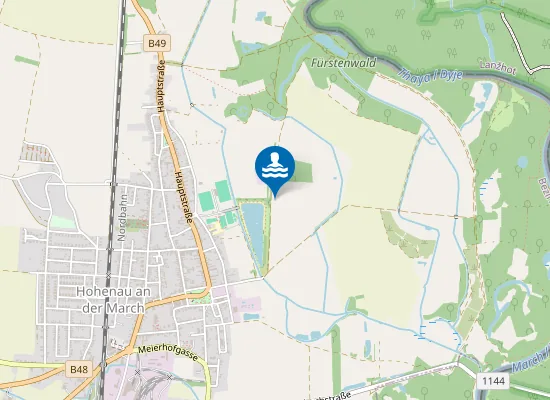 Map of Edlerseeteich, Geras