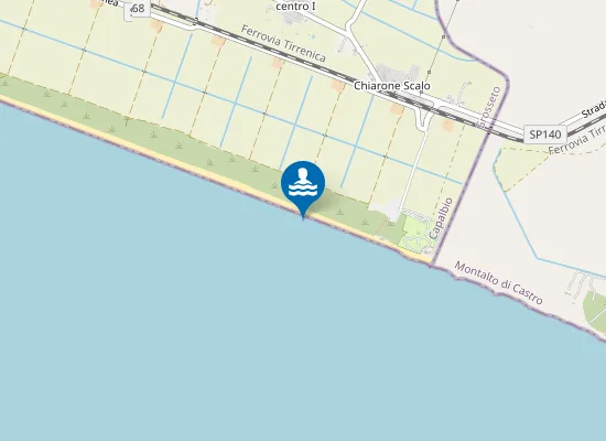 Map of CAPALBIO - LITORALE EST