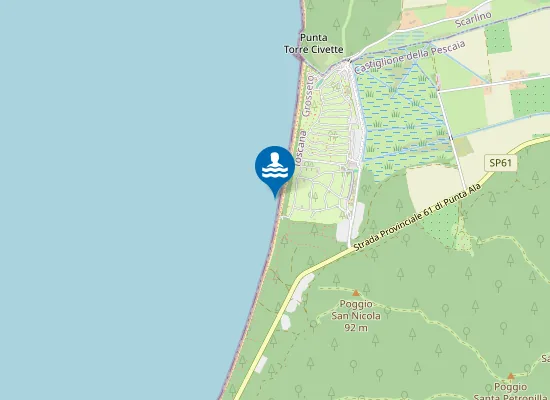 Map of PADULE DI PIAN D'ALMA