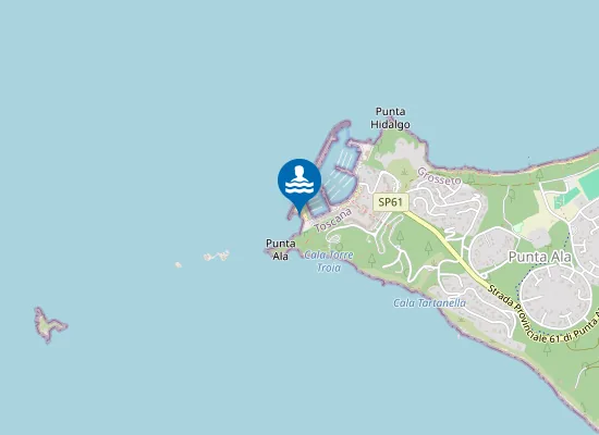 Map of PUNTA ALA SUD