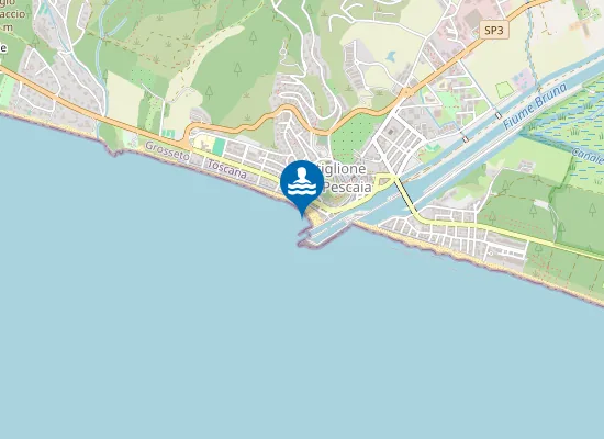 Map of LATO NORD FOCE FIUME BRUNA