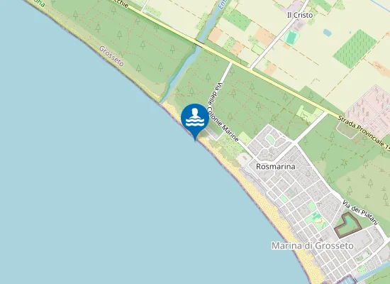 Map of MARINA DI GROSSETO CENTRO NORD