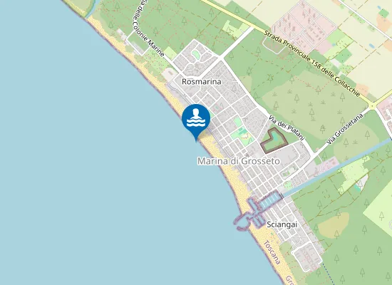 Map of MARINA DI GROSSETO CENTRO SUD