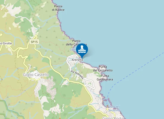 Map of GIGLIO NORD-EST