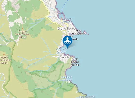 Map of SPIAGGIA CANNELLE