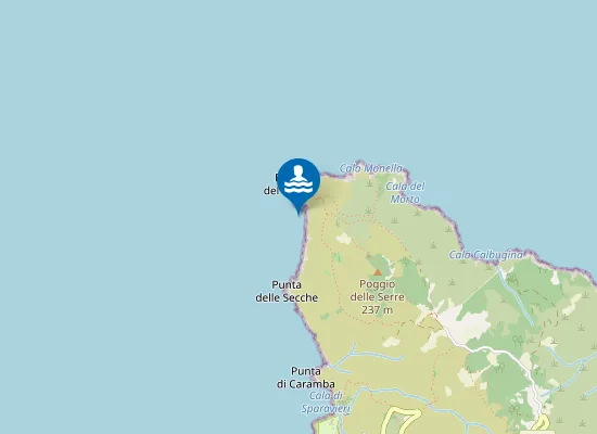 Map of GIGLIO NORD - OVEST