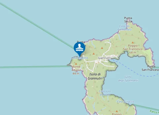 Map of GIANNUTRI OVEST