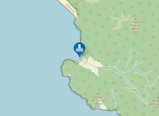 Map of CALA DI FORNO