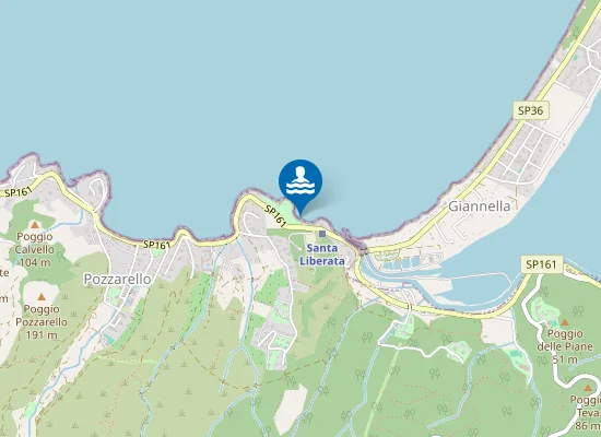 Map of PORTO S. STEFANO - VILLA DOMIZIA