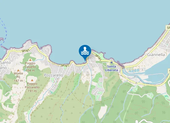 Map of PORTO S.STEFANO - SPIAGGIA LA SODA