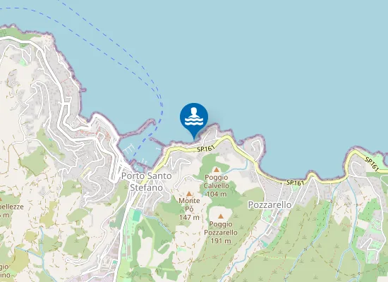 Map of PORTO S. STEFANO - LA CANTONIERA