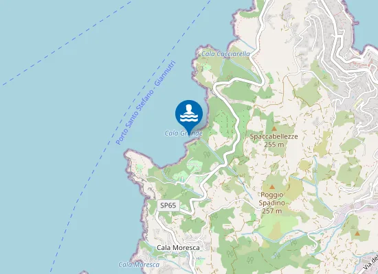 Map of ARGENTARIO - CALA GRANDE