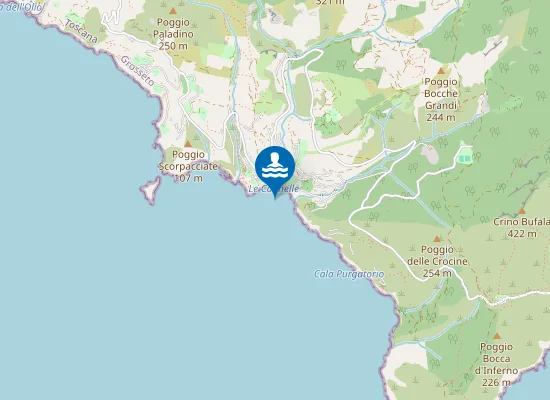 Map of ARGENTARIO - CALA CANNELLE