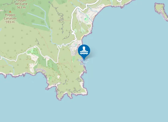 Map of PORTO ERCOLE - LO SBARCATELLO